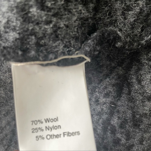 Chiaramente Wool Grey Cardigan Jacket Women's Small S Made in Italy Quilted EUC - Picture 6 of 6